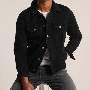 ABERCROMBIE - Denim Jacket - Black - XL